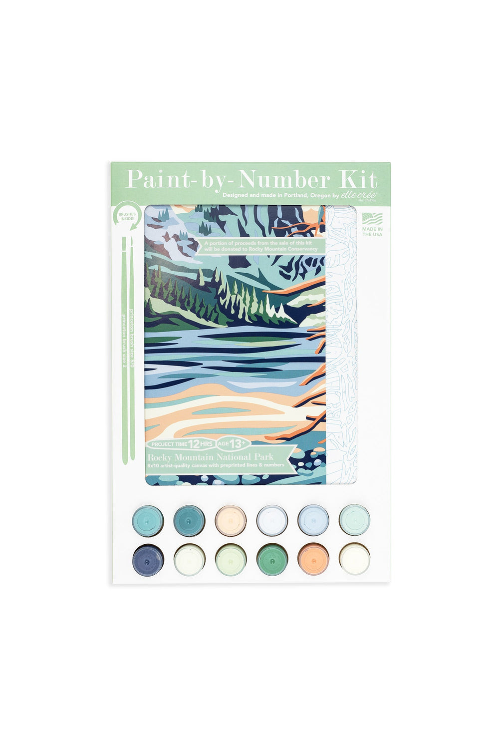 Rocky Mountain National Park | 8x10 paint-by-number kit