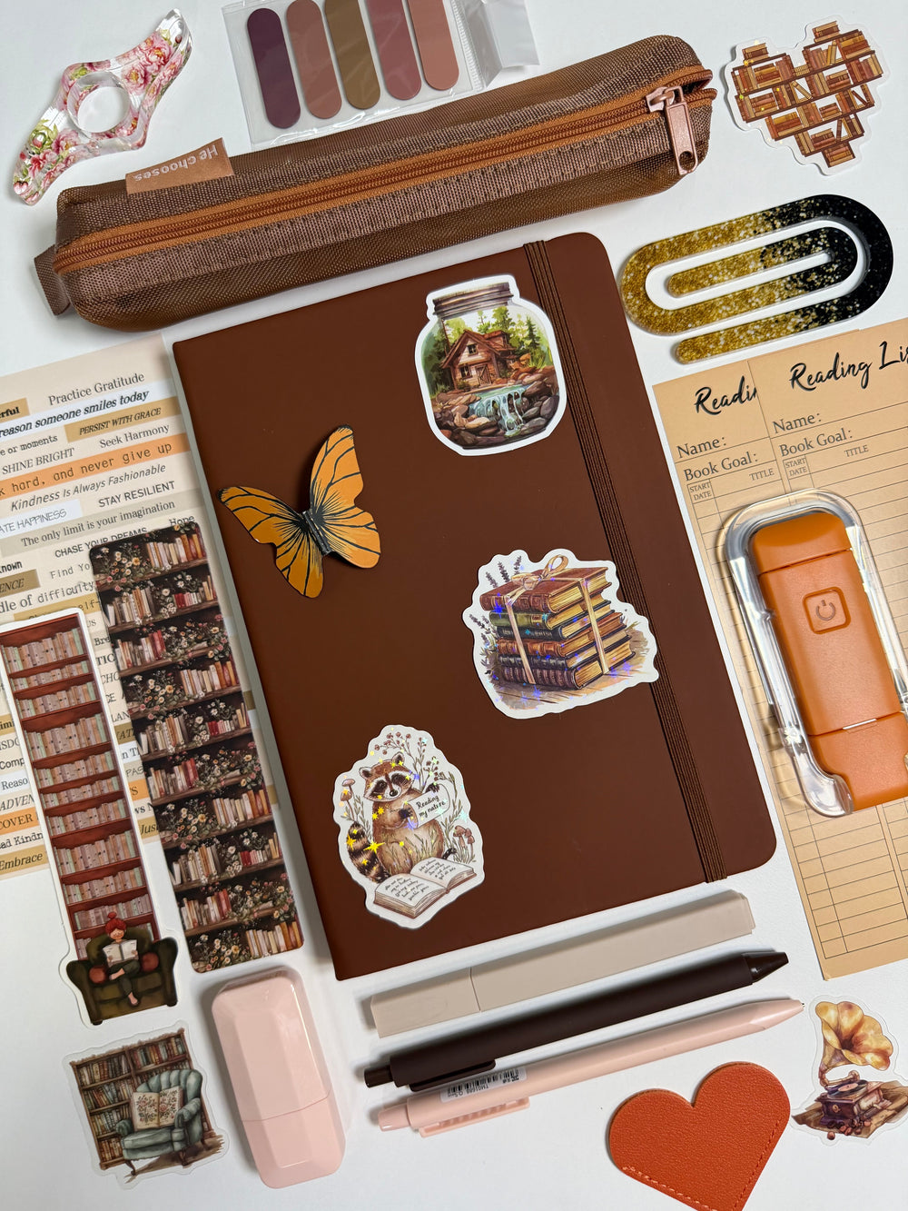 Brown Bookish Bundle — A5 Notebook