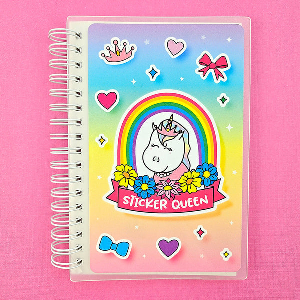 4x6 Sticker Queen Star the Unicorn Rainbow Reusable Sticker Book