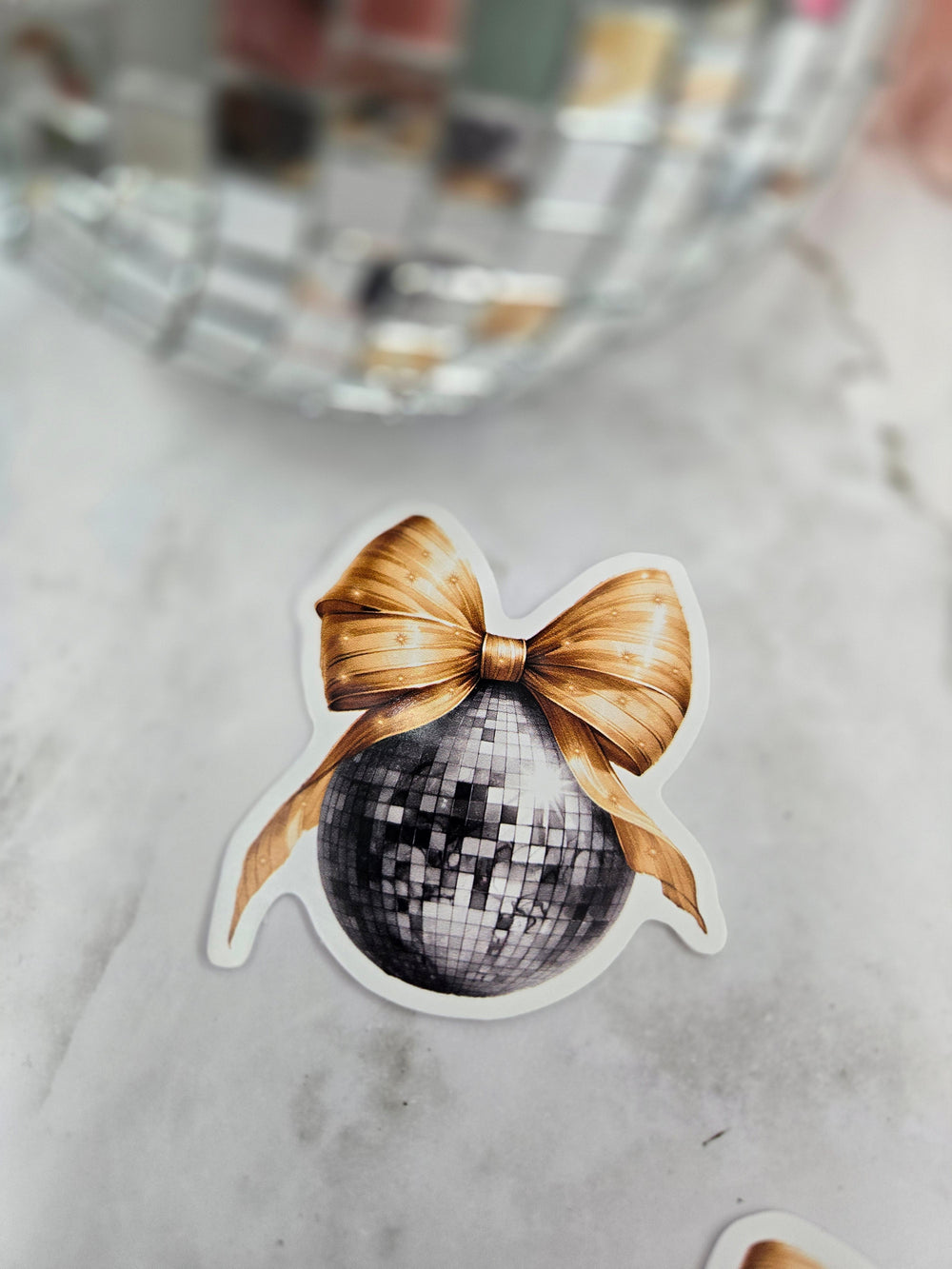Disco ball new year sticker
