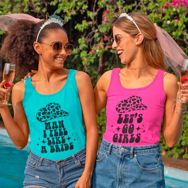 πΎ Man I Feel Like a Bride Bachelorette Party Tank Top π
