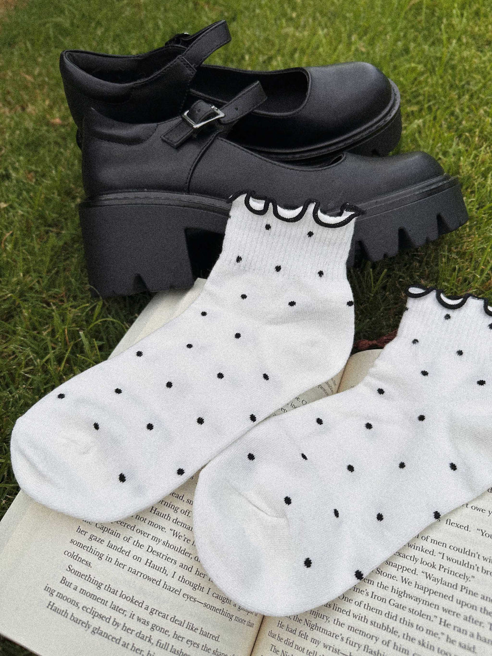 Gothic Fantasy Reader Socks