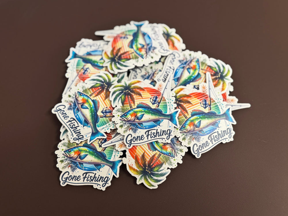 Gone Fishing 2 UV Printed Patches