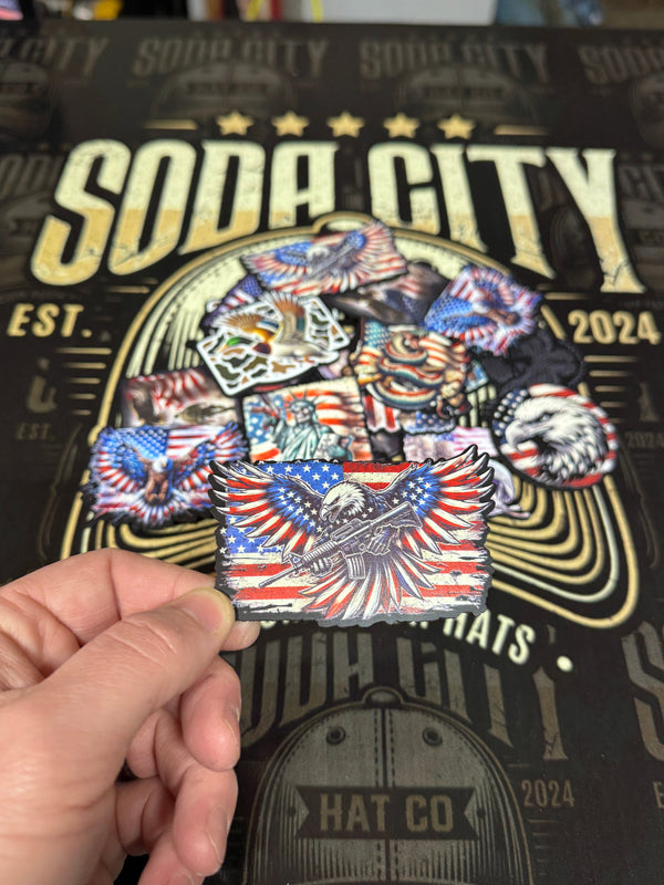 American Eagle AR - American Flag UV Printed Patches
