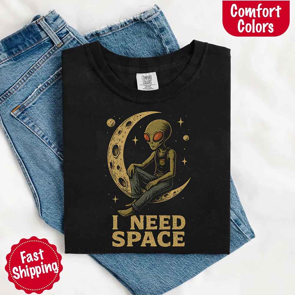 I Need Space Tee โ Gothic Alternative Unisex Comfort Colors Shirt