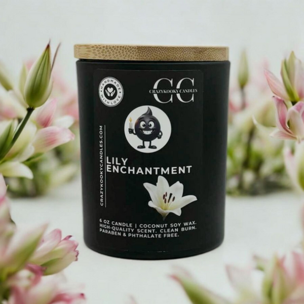LILY ENCHANTMENT - Funny Candle, Scented Coconut Soy Candle, 6oz
