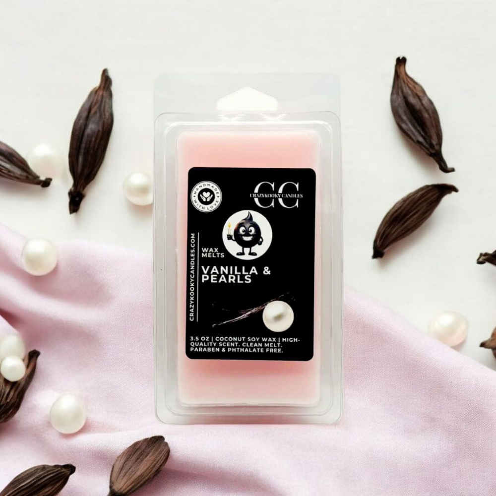VANILLA & PEARLS - Wax Melts, Scented Coconut Soy, 3.5oz