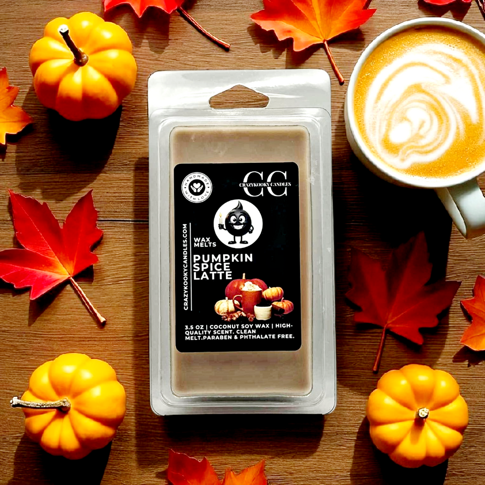 PUMPKIN SPICE LATTE - Wax Melts, Scented Coconut Soy, 3.5oz