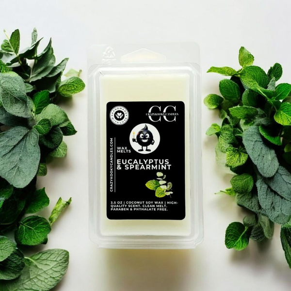 EUCALYPTUS & SPEARMINT - Wax Melts, Scented Coconut Soy, 3.5oz