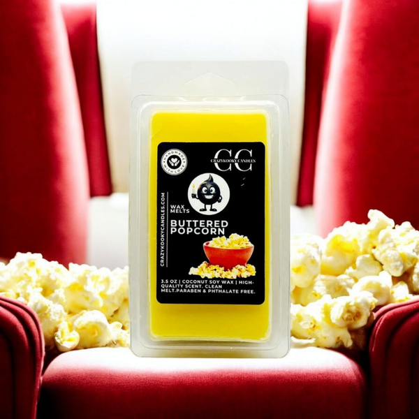 BUTTERED POPCORN - Wax Melts, Scented Coconut Soy, 3.5oz