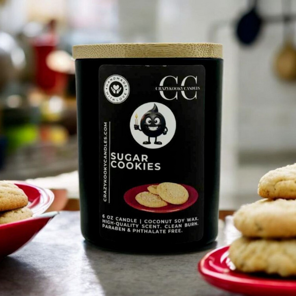 SUGAR COOKIES - Funny Candle, Scented Coconut Soy Candle, 6oz