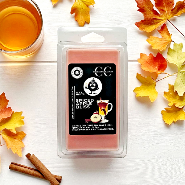 SPICED APPLE BLISS - Wax Melts, Scented Coconut Soy, 3.5oz