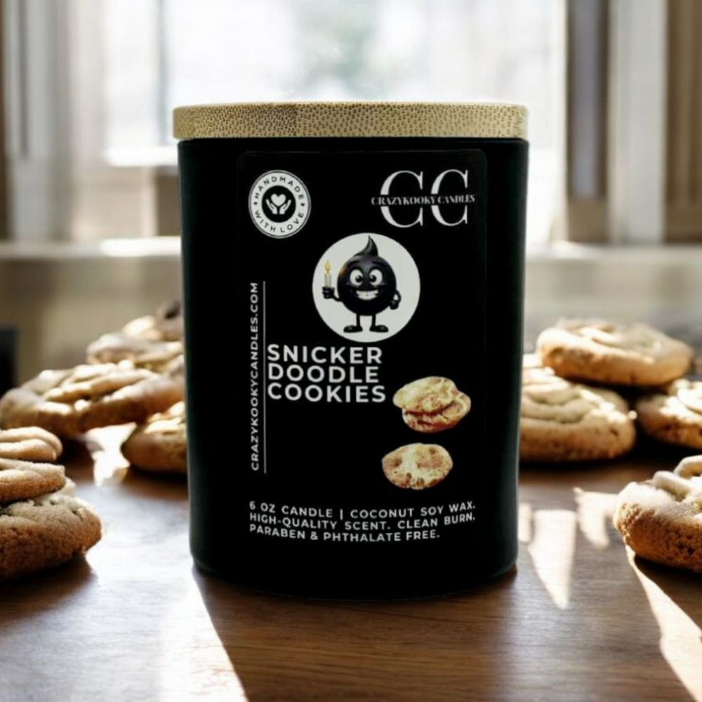 SNICKERDOODLE COOKIES - Funny Candle, Scented Coconut Soy Candle, 6oz