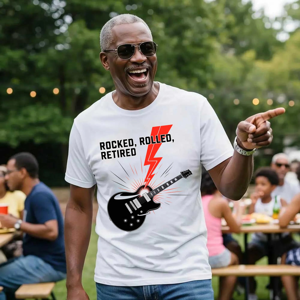 Rocked Rolled Retired T-Shirt β Funny Retirement Gift Shirt