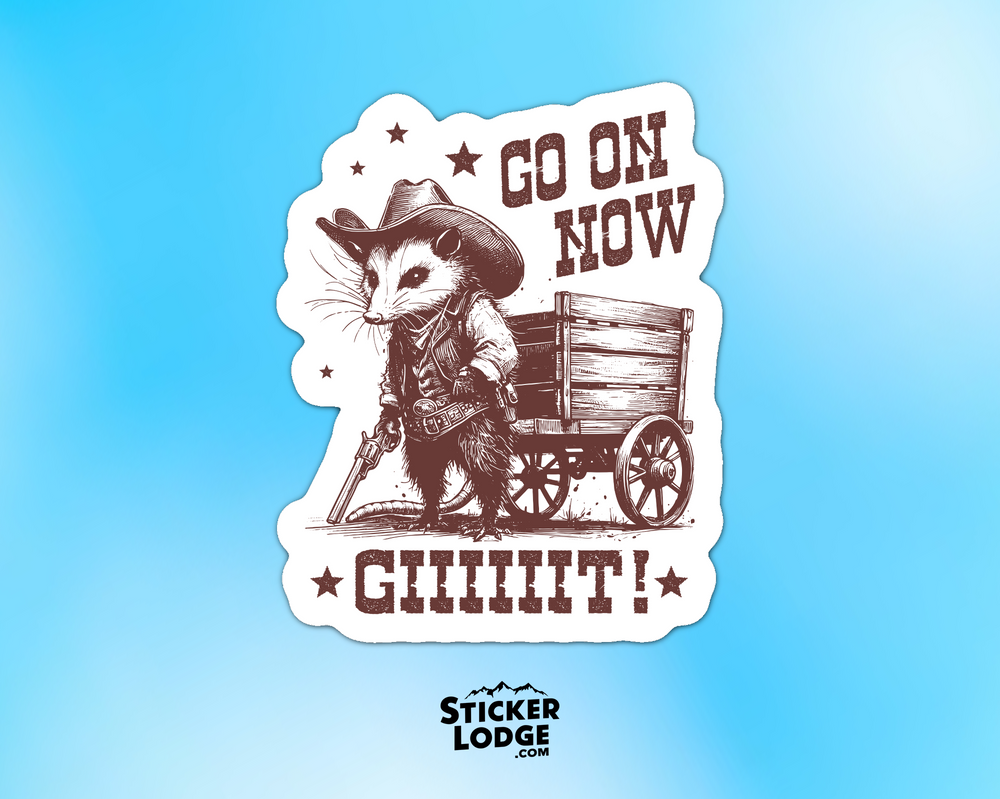 Go On Now Giiiiiit Vinyl Sticker