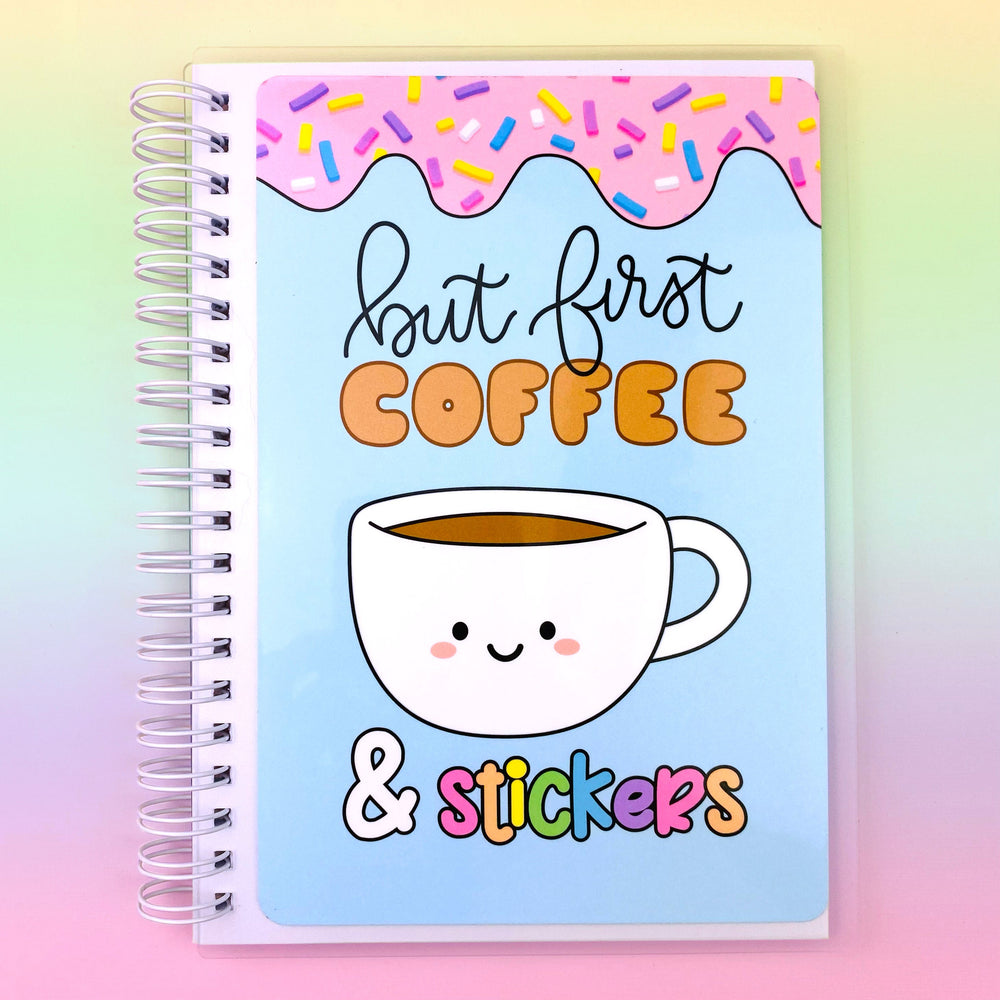 Coffee Time Reusable Sticker Book