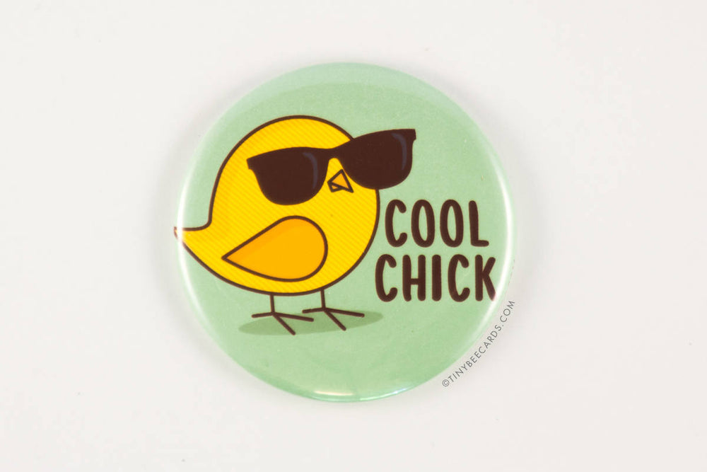 Cool Chick Magnet or Pin