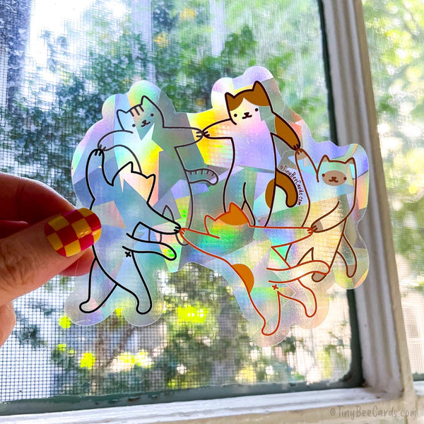 Matisse The Dance Cats Classic Art Suncatcher Decal