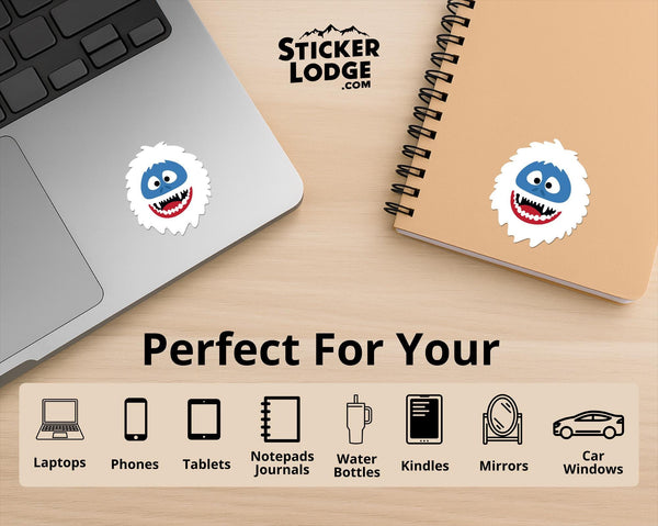Abominable Snowman Yeti Vinyl Sticker