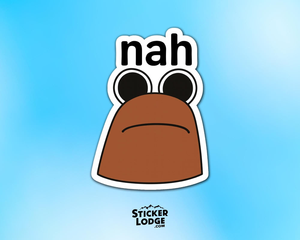 Nah Marcus The Worm Vinyl Sticker