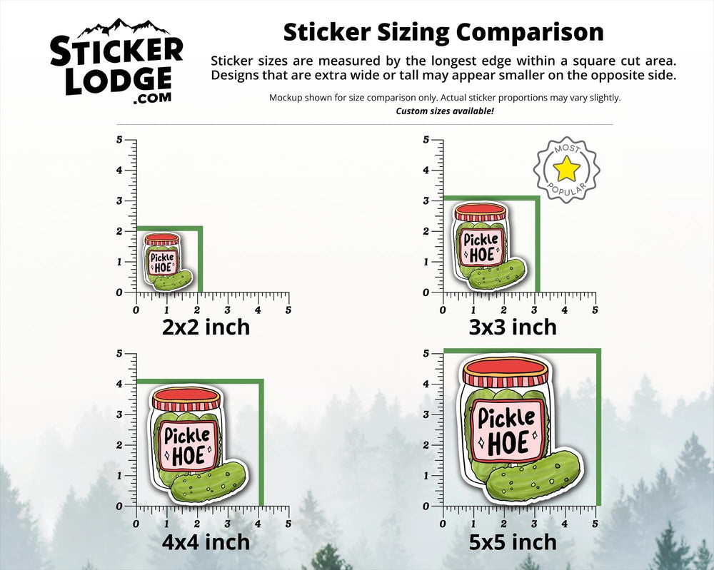 Pickle Hoe Vinyl Sticker