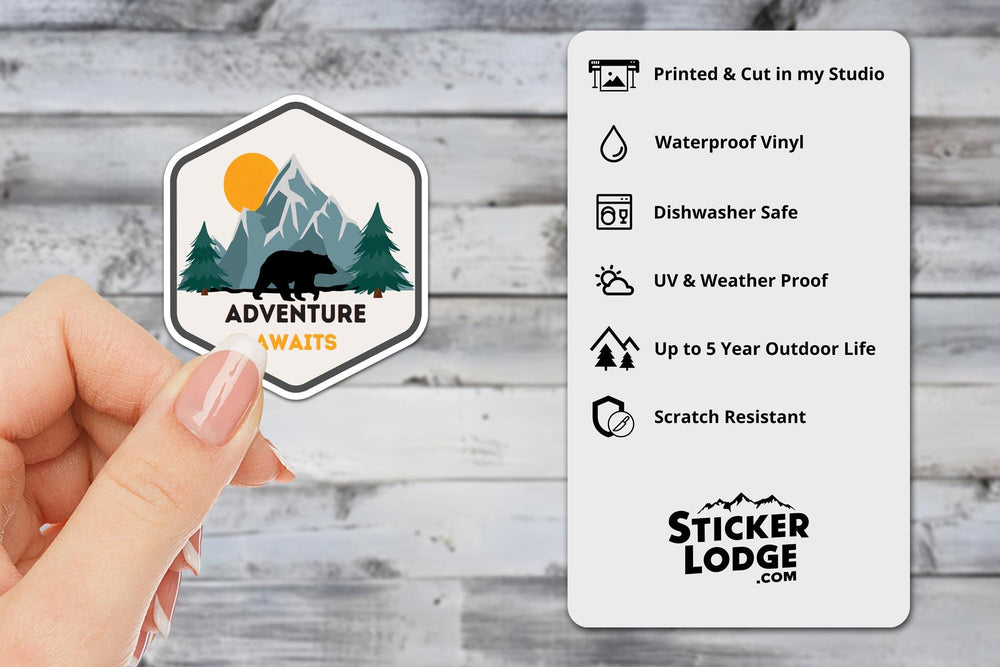 Adventure Awaits Vinyl Sticker