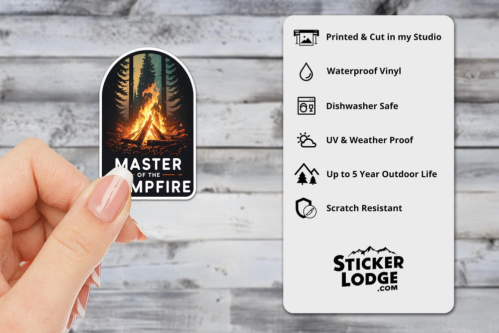 Campfire Master Vinyl Sticker