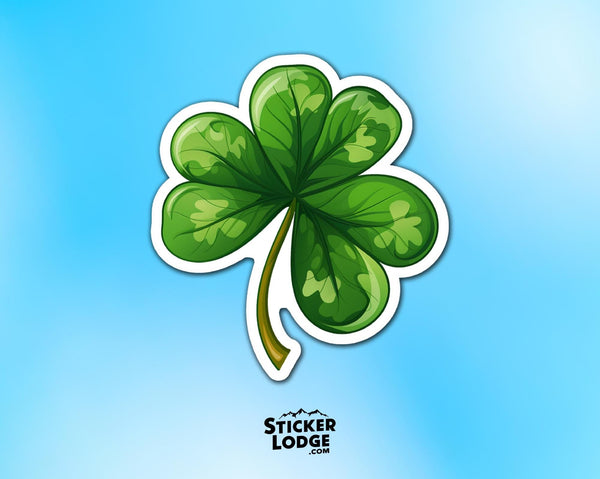 Lucky Shamrock Vinyl Sticker