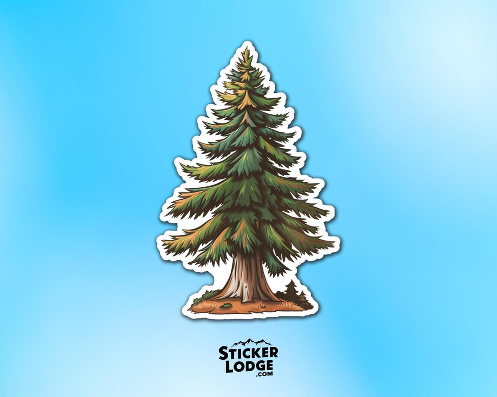 Majestic Redwood Tree Vinyl Sticker