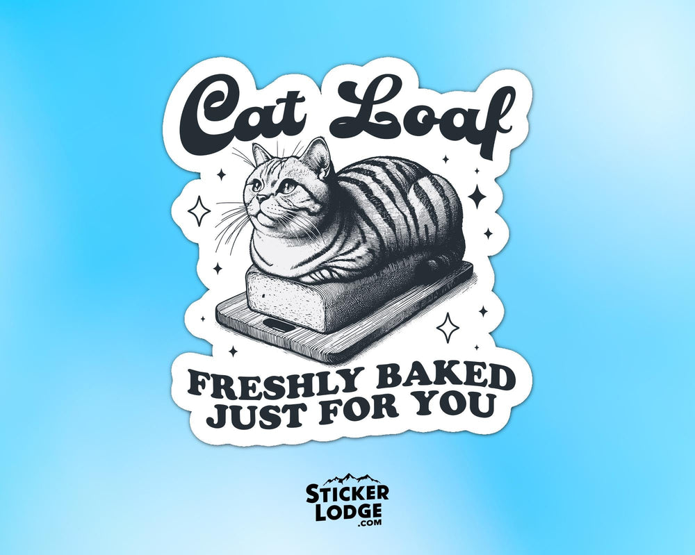 Cat Loaf Vinyl Sticker