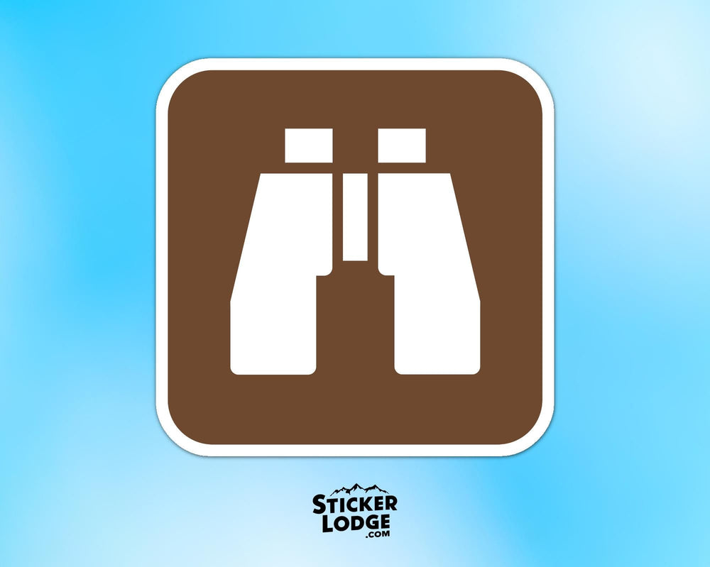 Birding National Park Symbol Vinyl Sticker