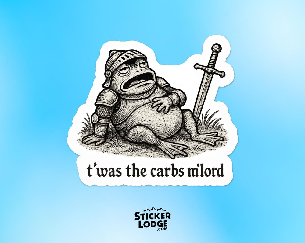 Twas The Carbs Mlord Vinyl Sticker