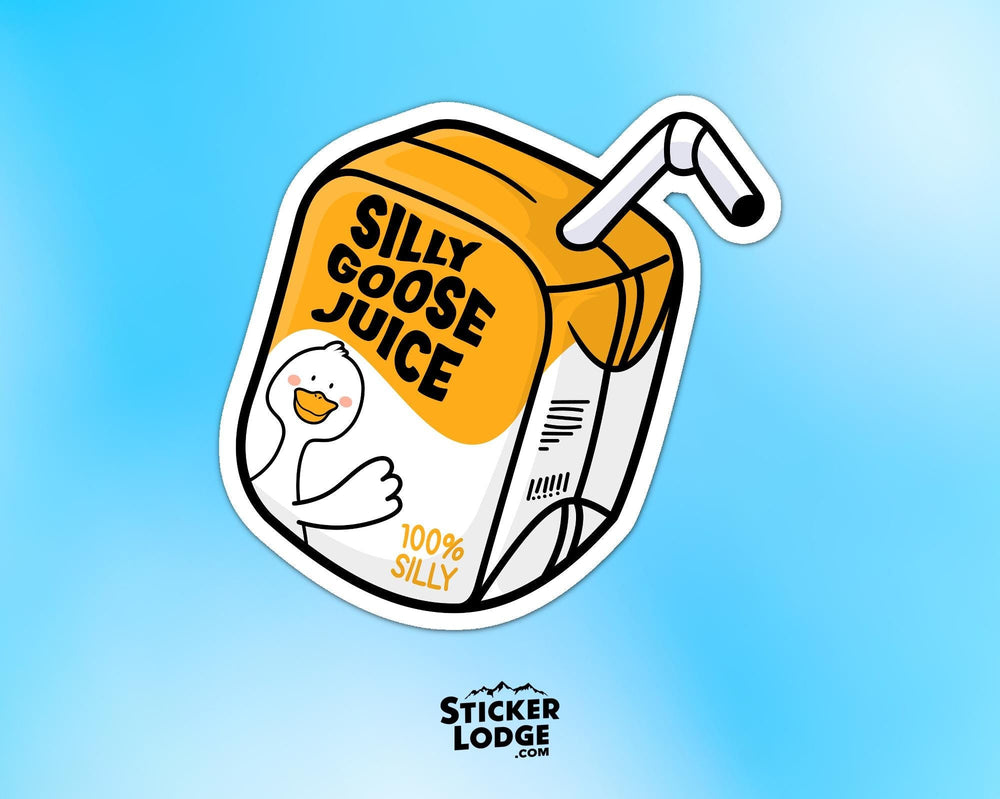 Silly Goose Juice Vinyl Sticker