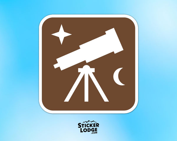 Stargazing National Park Symbol Vinyl Sticker