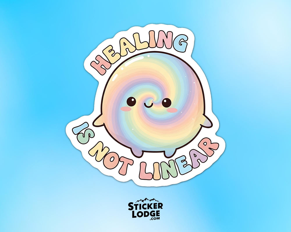 Healing Is Not Linear Vinyl Sticker