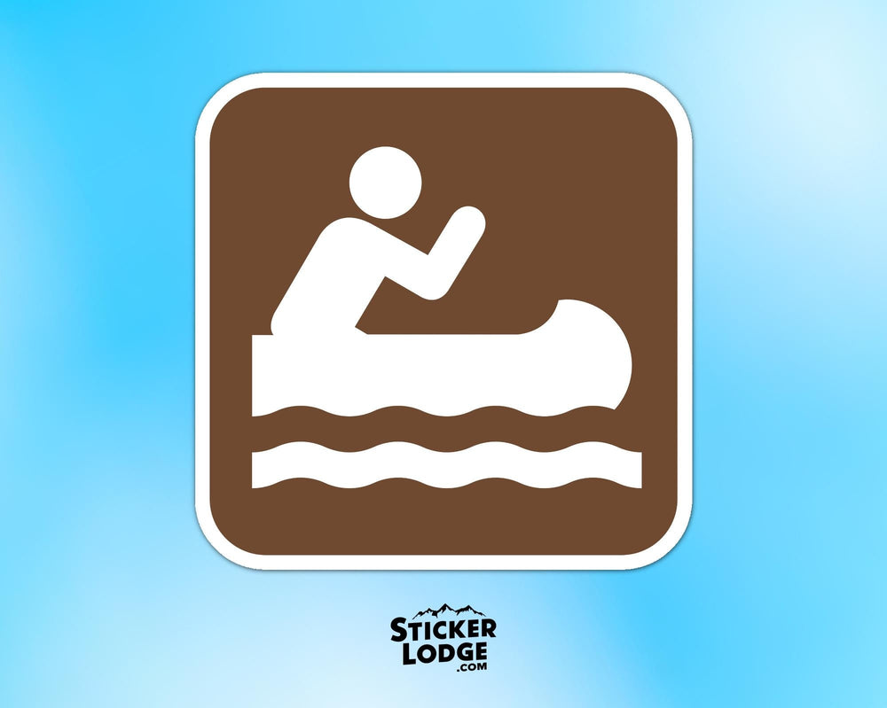 Canoe National Park Symbol Vinyl Sticker