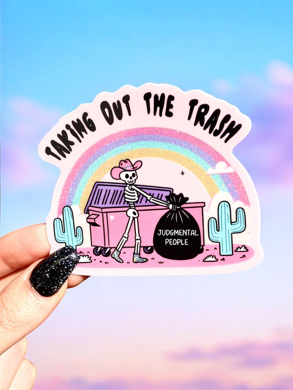 Taking Out The Trash Sticker