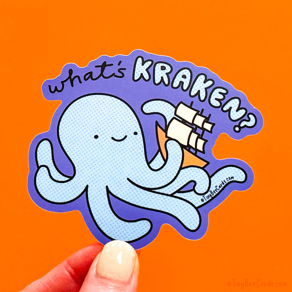 Kraken Vinyl Sticker "What's Kraken?"