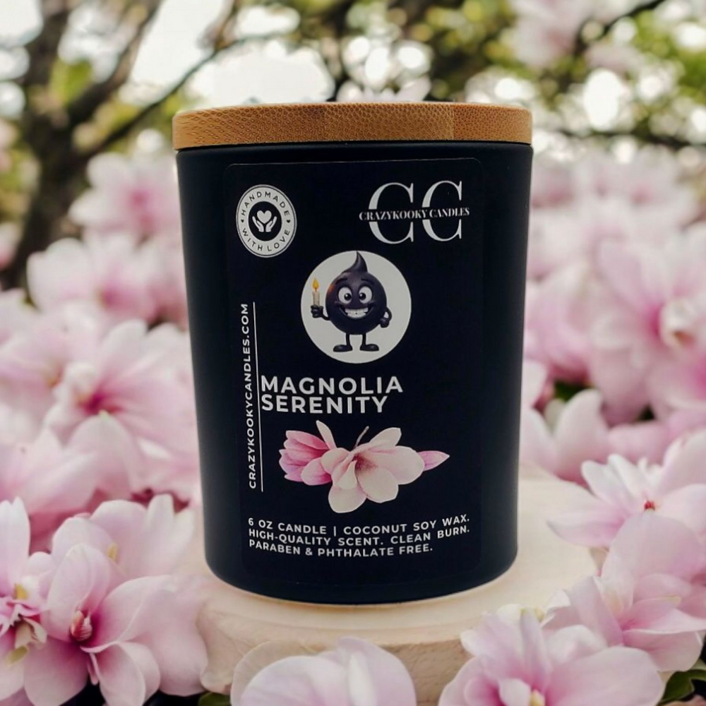 MAGNOLIA SERENITY - Funny Candle, Scented Coconut Soy Candle, 6oz