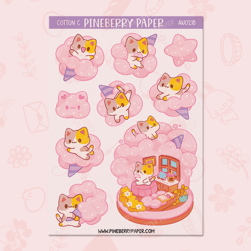 Cotton Candy Cat | AN0218
