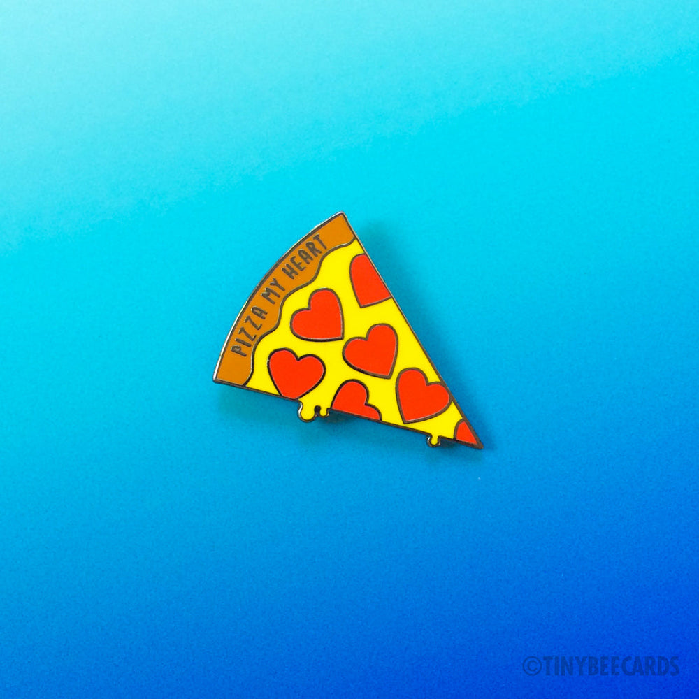 Pizza Hard Enamel Pin "Pizza My Heart"