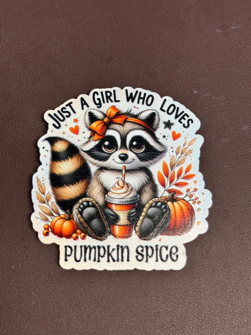 Girl Loves Pumpkin Spice UV Printed Hat Patch
