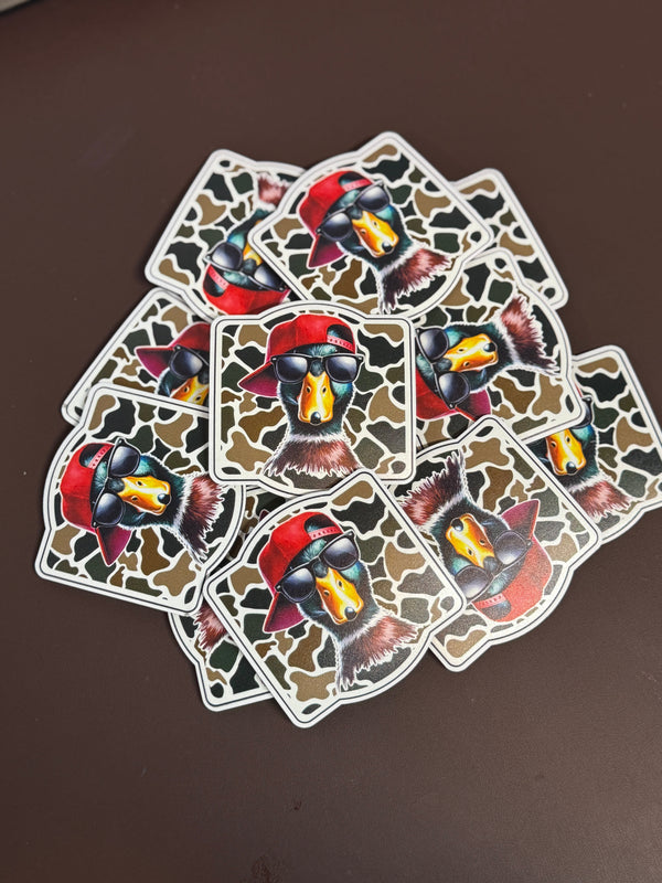 Mallard - Hat & Glasses UV Printed Patches