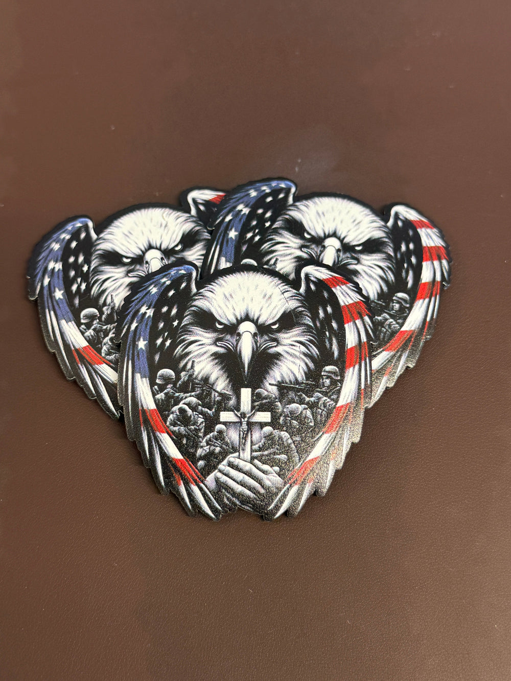 American Eagle, RWB, Cross, Soldiers UV Printed Patch