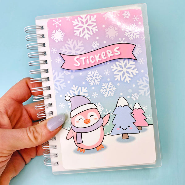 4x6 Pastel Winter Reusable Sticker Book
