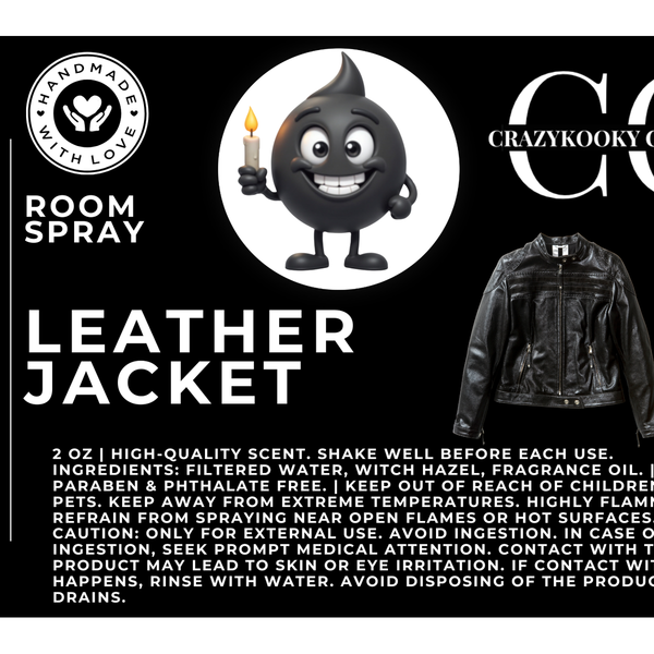 LEATHER JACKET - Room Spray, 2oz