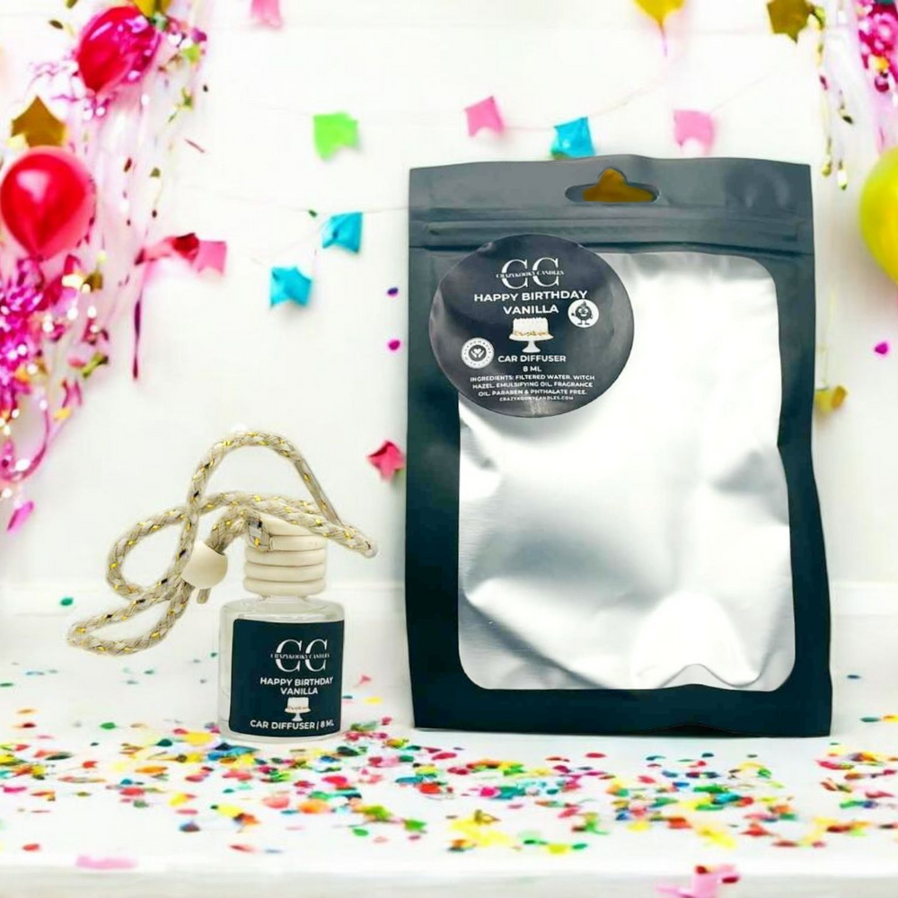 HAPPY BIRTHDAY VANILLA - Car Diffuser, 8ml