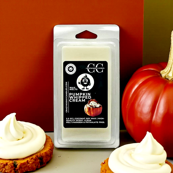 PUMPKIN WHIPPED CREAM - Wax Melts, Scented Coconut Soy, 3.5oz