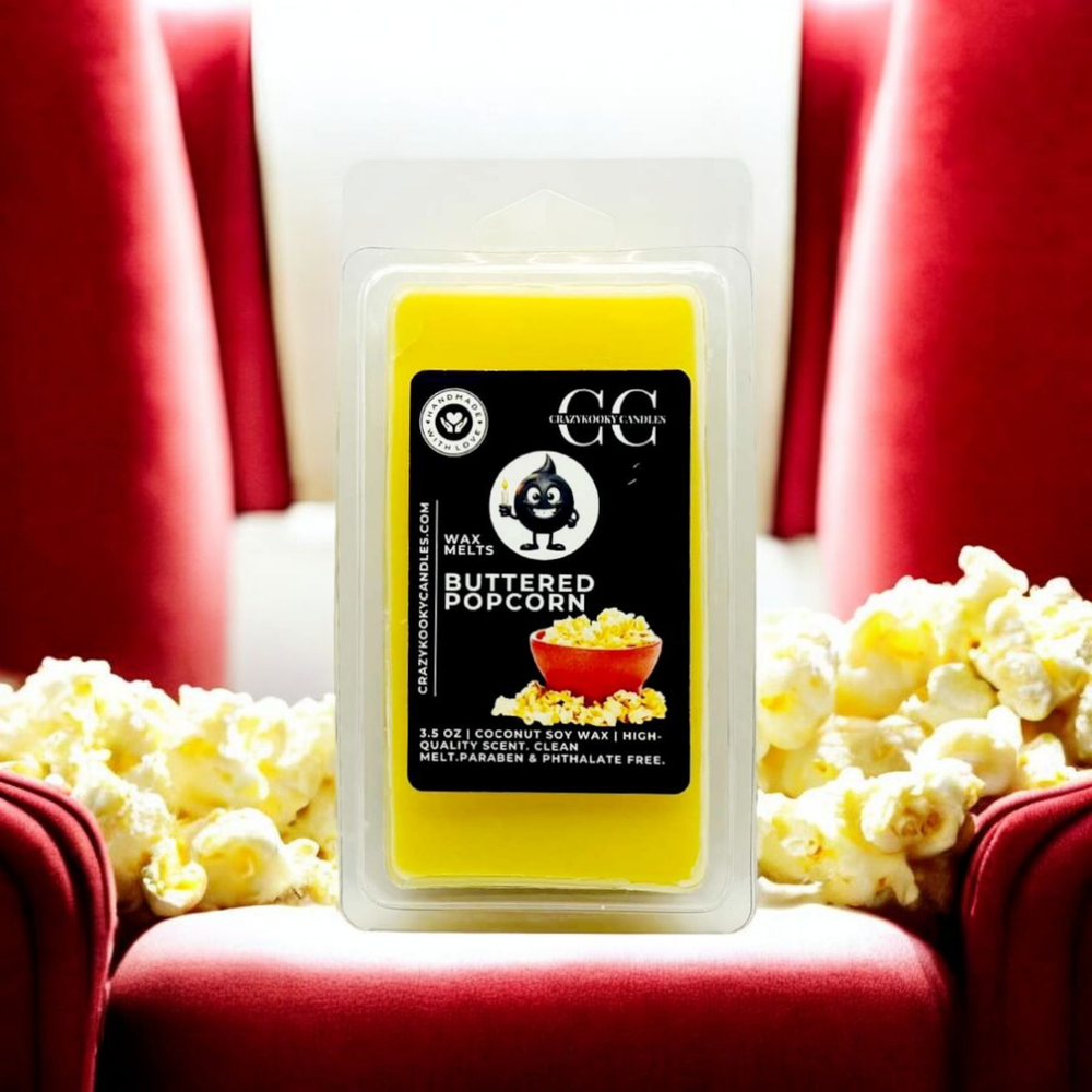 BUTTERED POPCORN - Wax Melts, Scented Coconut Soy, 3.5oz