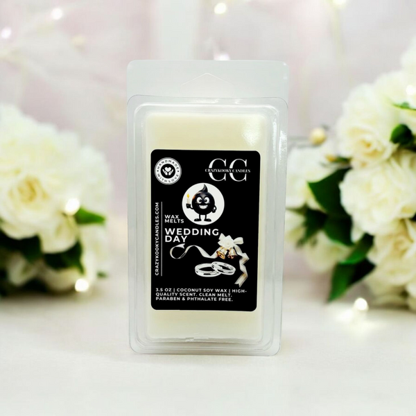 WEDDING DAY - Wax Melts, Scented Coconut Soy, 3.5oz